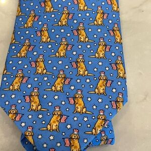 Vineyard Vines Golden Retriever Tie, Blue